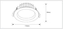 Tradelike TAMI 13W Tri-Colour Recessed Downlight (TLTA34510WD)