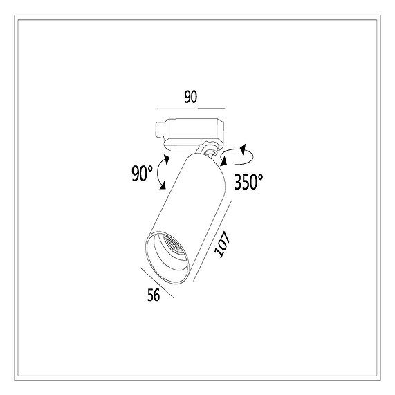 3A Lighting GU10 Track Light (TH11)