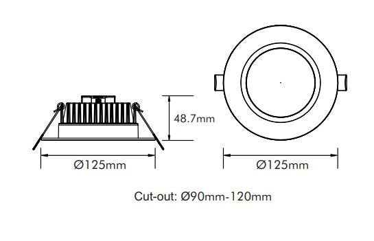 3A Lighting 15W LED Downlight 5C Temp. (DL1584)