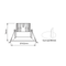 3A Lighting 10W Led Downlight (DL9452-WH+GDTC10C03)