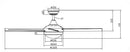 3A Lighting Finch Series DC Ceiling Fan (FDC1352)