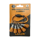 Lexem Quick Change Holders & Carabiner 5PCS (QCBH5)