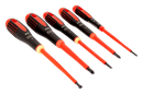 Bahco ERGO™ VDE Insulated Slotted and Phillips Screwdriver Set with 3-Component Handle - 5 Pcs (BE-9881S)