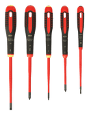 Bahco ERGO™ Slim VDE Insulated Slotted and Phillips Screwdriver Set with 3-Component Handle - 5 Pcs  (BE-9881SL)