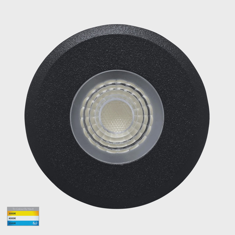 Havit Lighting Elite Black Aluminium LED Deck or Inground lights (HV2882T-BLK-12V)