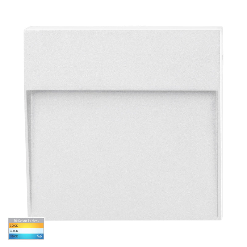 Havit Lighting Fino White Square LED Outdoor Step Light (HV3269T-WHT-12V-SQ)