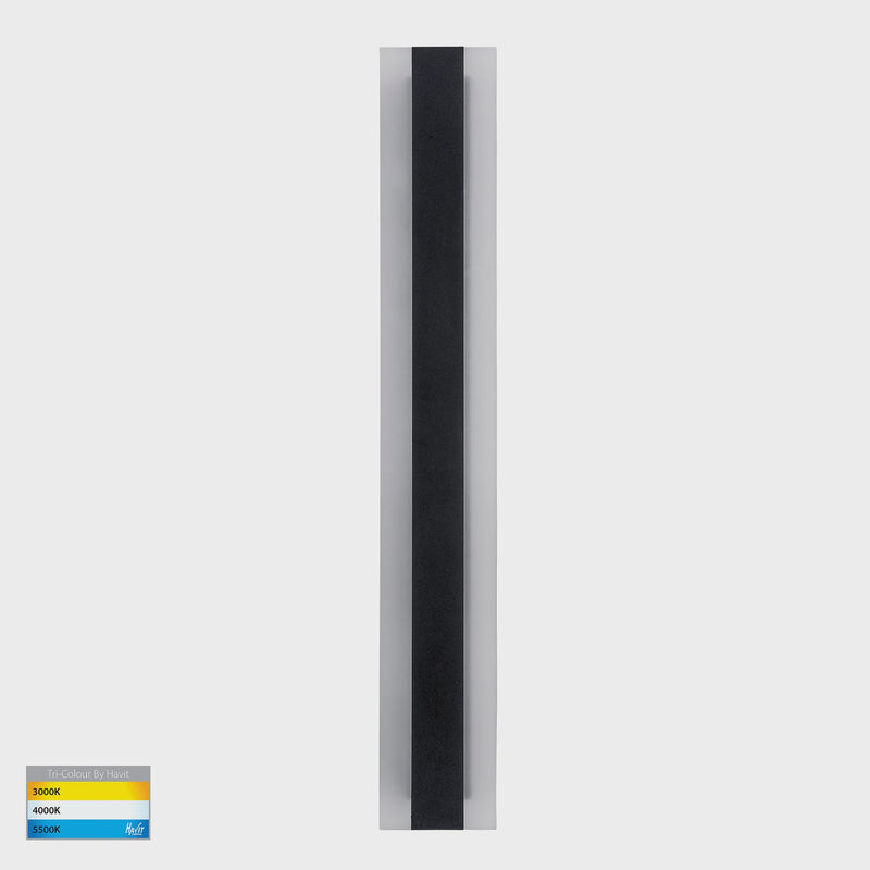 Havit Lighting Barline Aluminium Black 600mm Wall Light (HV3582T-BLK)