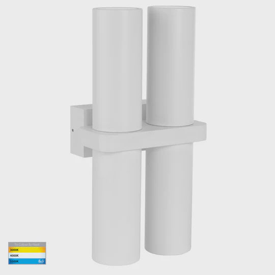 Havit Lighting Luz White TRI Colour Double Up & Down Wall Pillar Lights (HV10392T)