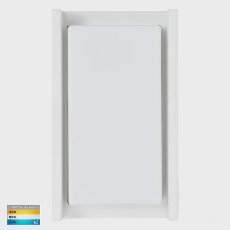 Havit Lighting Nepean White LED Wall Light (HV3668T-WHT)