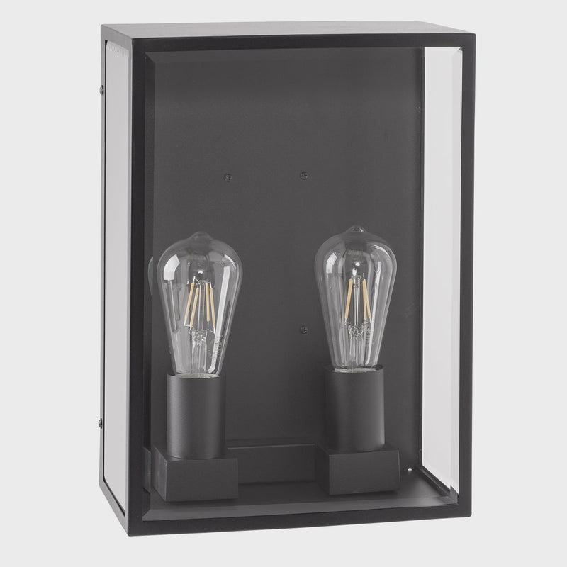 Havit Lighting Bayside 316 Stainless Steel Black 2 Light Wall Light (HV36592W-BLK)