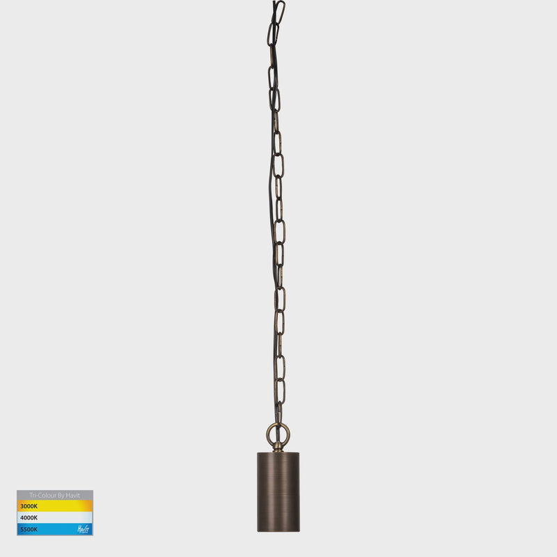 Havit Lighting Tivah Antique Brass LED Pendant (HV5902T-AB-240V | HV5902T-AB-12V)