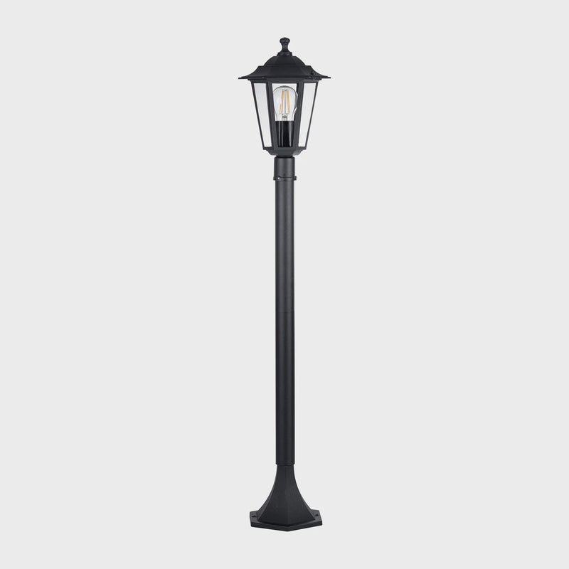 Havit Lighting Fibra Aluminium Black 6 Panel Post Light (HV1652W-P-BLK)