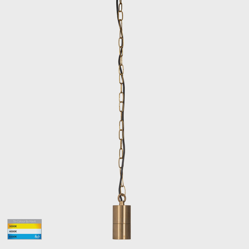 Havit Lighting Tivah Solid Brass LED Pendant (HV5902T-BR-240V | HV5902T-BR-12V)