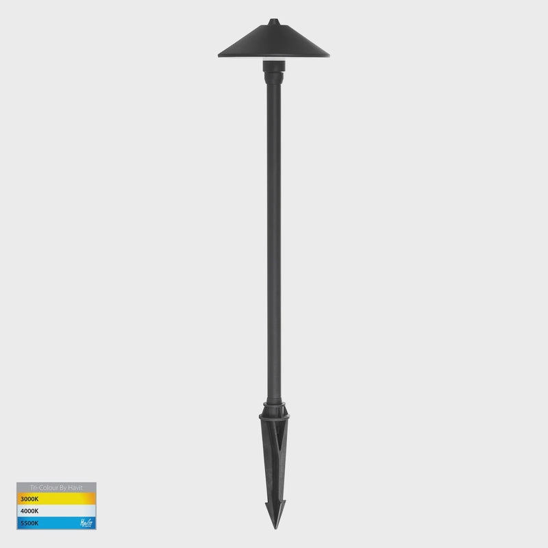 Havit Lighting Bitta 316 Stainless Steel Black 3w LED Garden Spike Light (HV1453T-BLK)