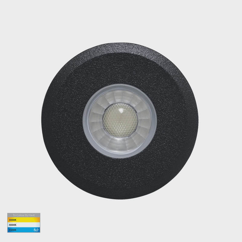 Havit Lighting Elite Black Aluminium LED Deck or Inground Lights (HV2881T-BLK-12V)