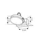 CLA SEATTLE: City Series LED Interior Single Adjustable Chrome Wall Light