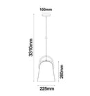 CLA LEGNA: Retro Replica Wood Ellipse Shape Pendant Lights