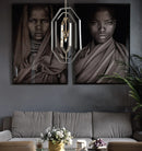 CLA ORBITA: Bohemian Polished Nickel Pendant Light