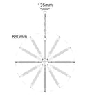 CLA MAZZA: Medieval Style Natural Rope 8 light Pendant Light