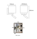 CLA BRIGHTON: City Series E27 Interior Wall Lamp With Adjustable LED Reading Lights