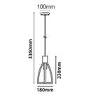 CLA FARO: Wood Convex Cone Pendant Lights