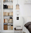 CLA LEGNA: Retro Replica Wood Ellipse Shape Pendant Lights