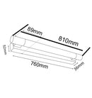 CLA VANITY: LED Interior Chrome Frosted Acrylic Diffuser Wall Lights