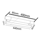 CLA VANITY: LED Interior Chrome Frosted Acrylic Diffuser Wall Lights