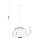 CLA ARMIS: Retro Tiled Dome Shape Pendant Lights