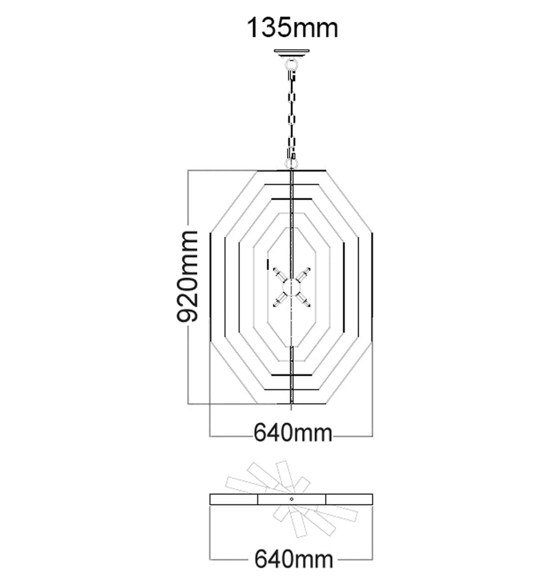 CLA ORBITA: Bohemian Oil Rubbed Bronze Pendant Light