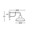 CLA DEKSEL: Aged Copper Interior Wall Light IP23