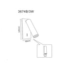CLA LYON: City Series LED Wall Surface Mounted Matte White Reading Light
