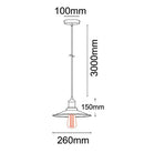 CLA PIATTO: Industrial Black Coolie Pendant Lights