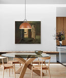 CLA LEGNA: Retro Replica Wood Dome Shape Pendant Lights