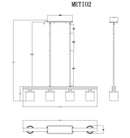 CLA METI: Medieval Rustic Warm Chestnut Wood Bar Pendant Light