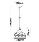 CLA KOPER: Bohemian Copper Plated Dome Pendant Light