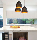 CLA CELESTE: Bohemian Rustic Ellipse Shape Pendant Light