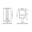 Havit Lighting Mini Ollo Copper LED Step or Inground Light (HV2892T-CP-12V)
