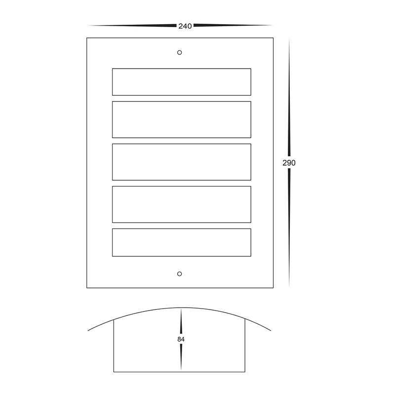 Havit Lighting Mask 316 Stainless Steel LED Wall Light (HV36042T)