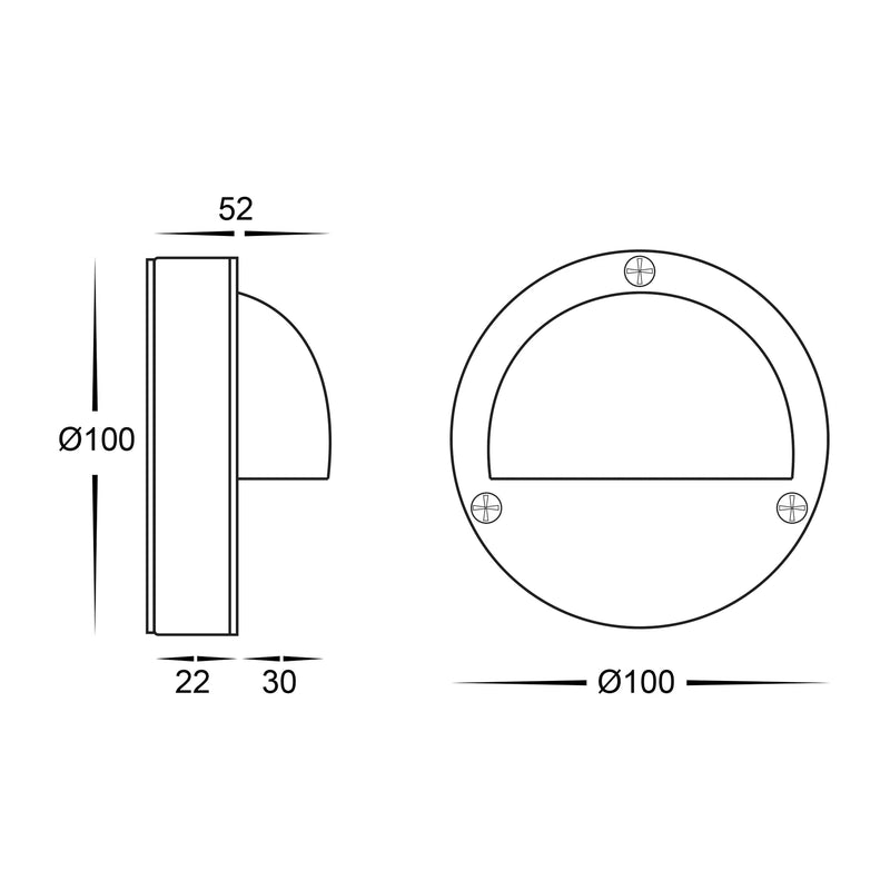 Havit Lighting Pinta 316 Stainless Steel Step Lights with Eyelid (HV2901-HV2904)