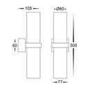 Havit Lightning Luz White TRI Colour Single Up & Down Wall Pillar Lights (HV10391T)