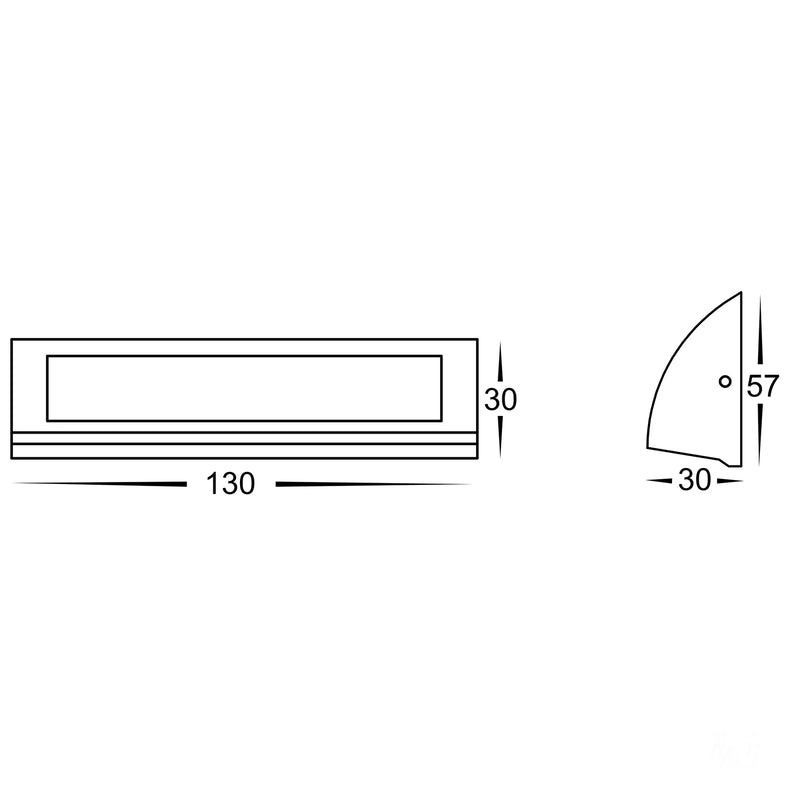 Havit Lighting Taso 3.5w Silver TRI Colour LED Step Light (HV3270T-SLV-12V)