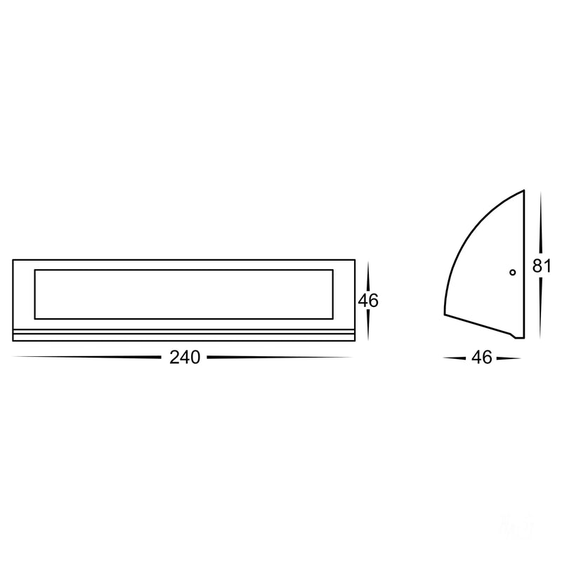 Havit Lighting Taso 10w Silver TRI Colour LED Step Light (HV3272T-SLV-12V)