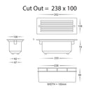 Havit Lighting Bata White LED Brick Light with Grill (HV3004T-WHT)