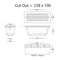 Havit Lighting Bata White LED Brick Light with Grill (HV3004T-WHT)