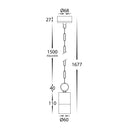Havit Lighting Tivah Antique Brass LED Pendant (HV5902T-AB-240V | HV5902T-AB-12V)