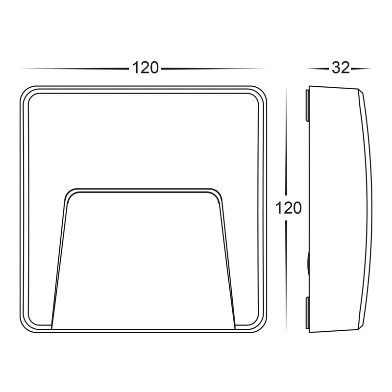 Havit Lighting Seefore Polycarbonate White LED Step Light (HV3222T-WHT)