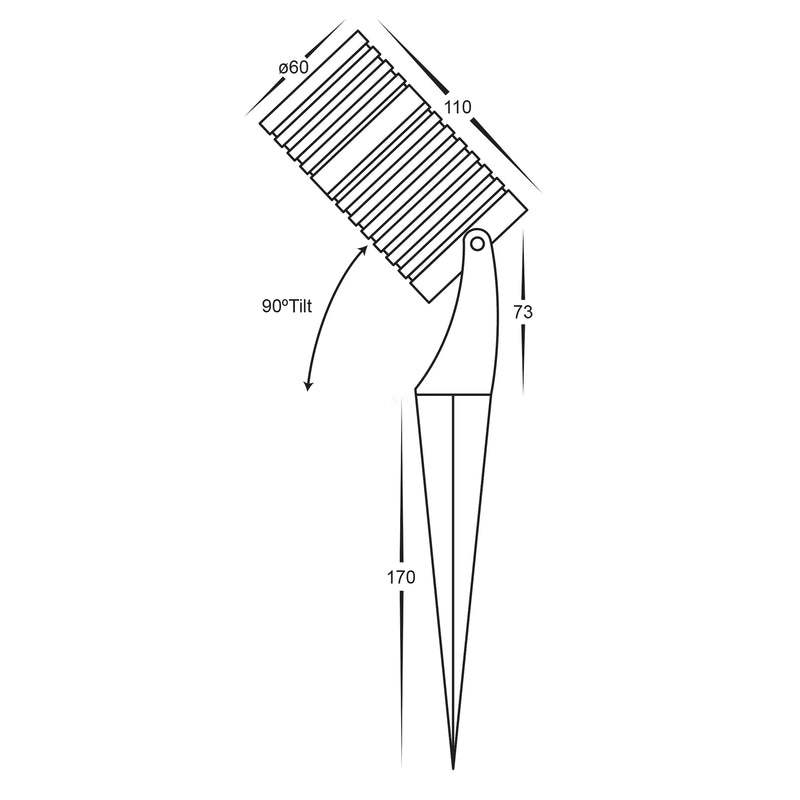 Havit Lighting Nova 316 Stainless Steel RGBW 5w LED Garden Spike Light (HV1462RGBW-SS316)