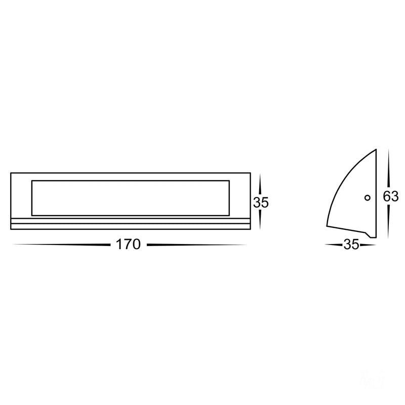 Havit Lighting Taso 6w White TRI Colour LED Step Light (HV3271T-WHT-12V)