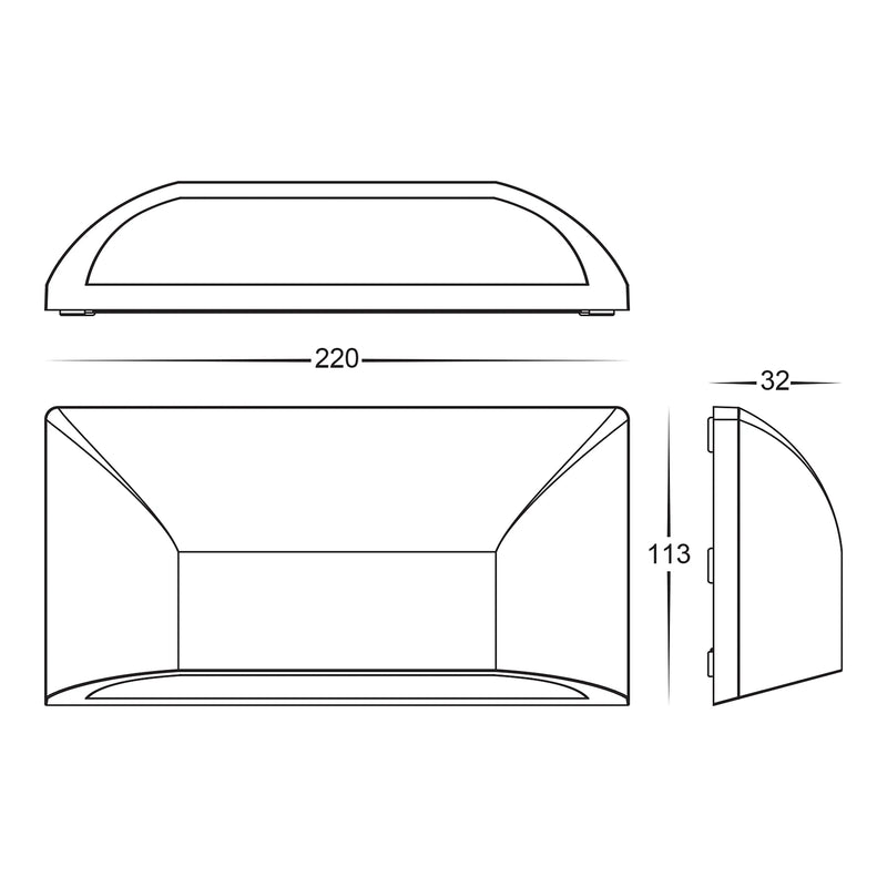 Havit Lighting Seevive Polycarbonate White LED Step Light (HV3225T-WHT)